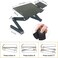 Generic Laptop Stand Table Foldable Laptop Desk Portable 360 Degree Adjustable Table For Bed Sofa With Mouse Board