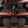 Premium Quality, Can Floor Mat High Quality Rexine Universal Can Floor Mat for Car - Black - 5 Pcs Set