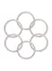 Sunshine - 6-Piece Auto Engine Knob Decorative Crystal