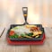 Raj - Rectangular Sizzle Tray With Holder 20.7X13Cm-Cost03
