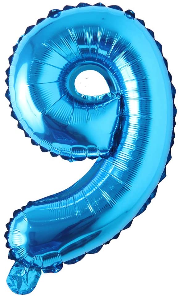 Generic 9 Number Foil Balloon 16-Inch