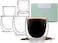 Lushh Double Walled Glasses for Espresso Coffee Turkish Tea, Espresso Coffee Cups 80 ML 6Pcs Set