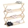 Home Pro 4-Tier Bamboo Shoe Rack Beige