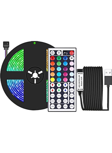 Generic LED Strip Light With Remote Control Multicolour