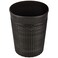 Cosmoplast 6L Cedarattan Round Waste Basket, Dark Brown