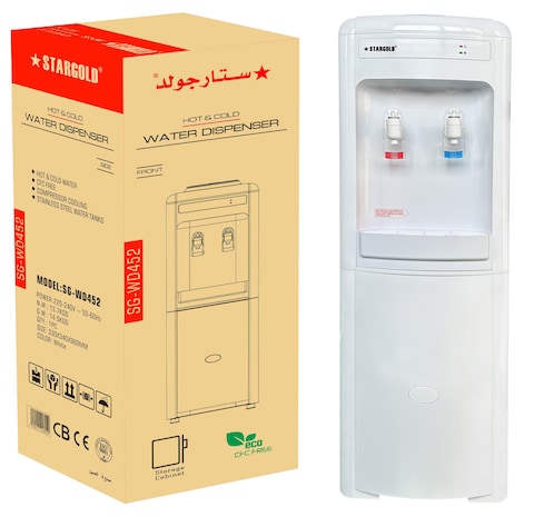 STARGOLD Top Loading  Standing Water Dispenser 550W Hot And Cold Water With Front Storage Cabinet