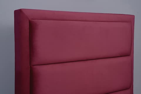 PAN Home Home Furnishings Trojan Headboard Velvet Pink L-90: H-125cm 90x125 Pink
