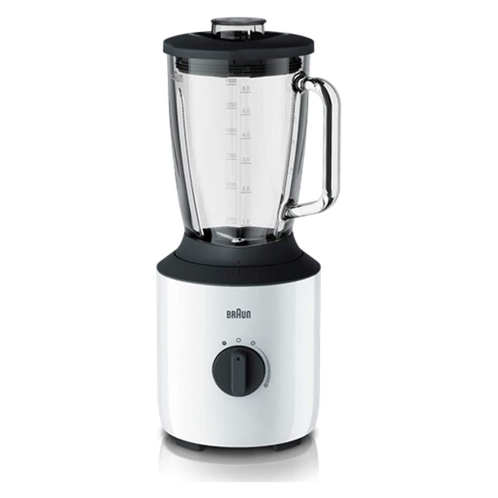 Braun PowerBlend Glass Jug Blender 800W JB 3173 White