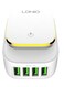 Ldnio - LDNIO A4405 LED Touch Lamp Adapter With Micro Cable 3 USB Port &ndash; White White