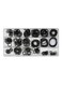 225-Piece Snap Rings Assortment Set Black