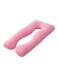 Generic U-Shaped Maternity Pillow Cotton Pink 80X120cm