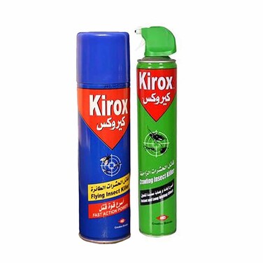 Kirox Crawling Insect Killer, 250 ml + Flying Insect Killer, 250 ml