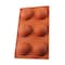 Generic-6 Holes Silicone Mold For Chocolate, Cake, Jelly, Pudding, Round Shape, Half Sphere Mold Non Stick DIY Cake Mold Cupcake Baking Pan