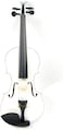 Mike Music 4/4 White Violin with Hard Case, Shoulder Rest, Bow, Rosin