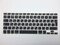 Ntech Arabic English Keyboard Cover - Clear/Black