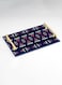 Lowha Decorative Acrylic Serving Tray With Gold Metal Handles And Tribal Pattern Design 20x30 cm