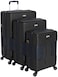 TACH 3pc Hardcase Connectable Luggage Set (Black)