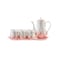 Light Luxury Nordic Style Enamel Pearl Coffee Tea Teapot And Cup Set