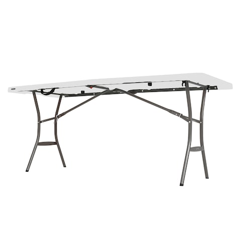 Lifetime, 6-Foot, Fold-In-Half Table, Rectangle, Residential, White Granite Colour, LFT-80333