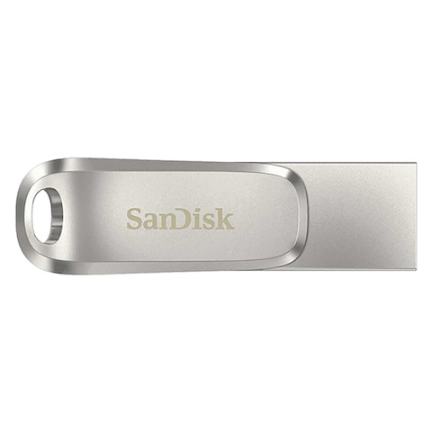 SanDisk Ultra Dual Drive Luxe USB Type-C Flash Drive 512GB Silver