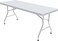 Yulan Outdoor Plastic Table Multipurpose, Heavy Duty Utility Table For Indoors And Outdoors, Camping, Picnics, Barbecues And More, Zc180-0377
