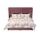 In House Geneva Velvet Bed Frame - Queen - 200x140 cm - Ivory