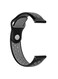 Fitme Sport Replacement Band For 22mm Watches, Black/Grey