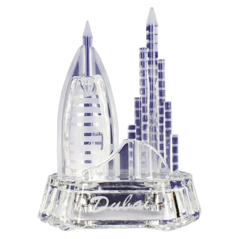 Winds Trading Ahlan UAE Burj Al Arab With Burj Khalifa 1 Blue And Clear