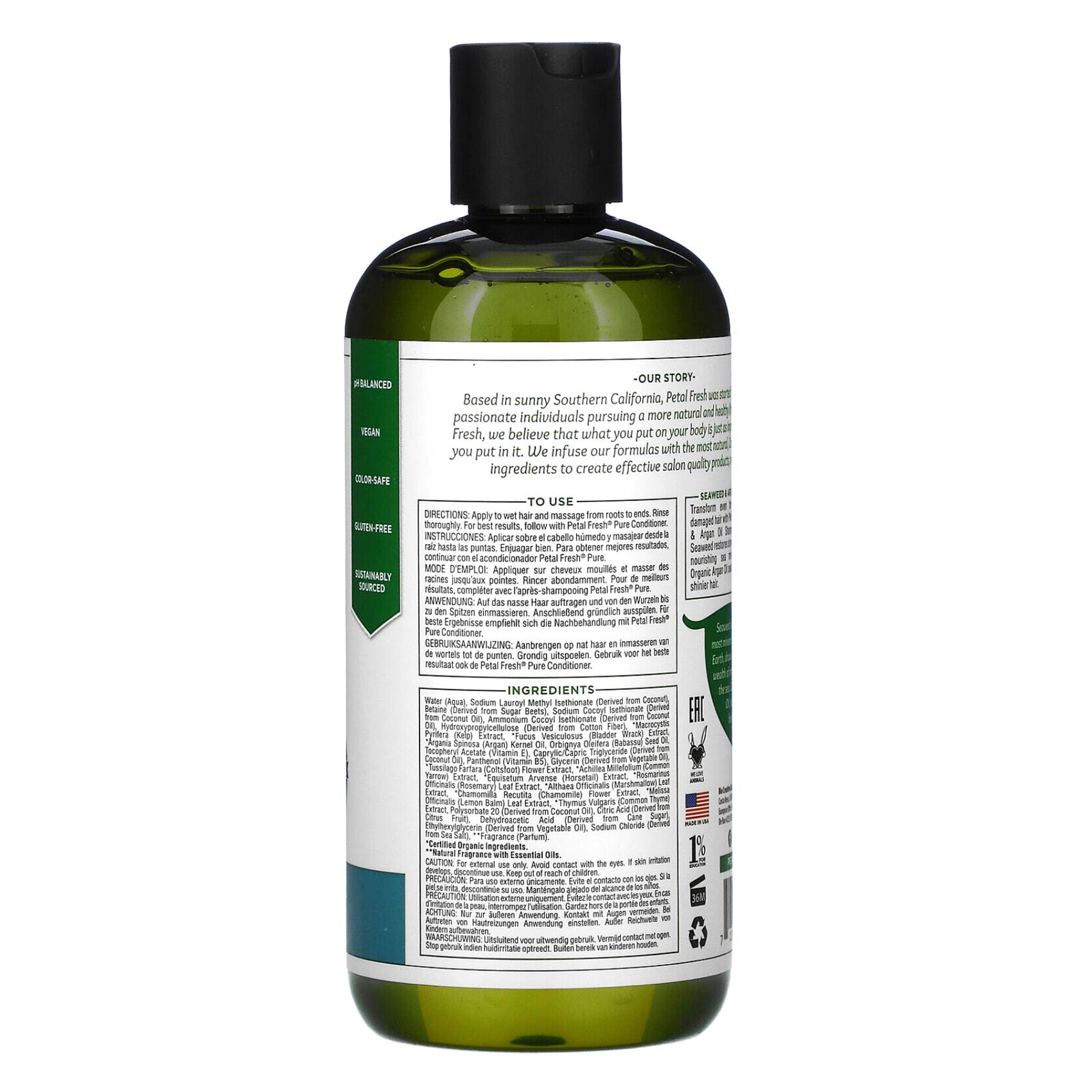 Petal Fresh Shampoo Strengthening Seaweed And Argan Oil 475 Ml product thumbnail 2