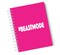 Loud Universe Hardcover Notebook Beast Mode Pink Gym Girl Spiral Notebook with High Quality Bright White Paper A5 Size