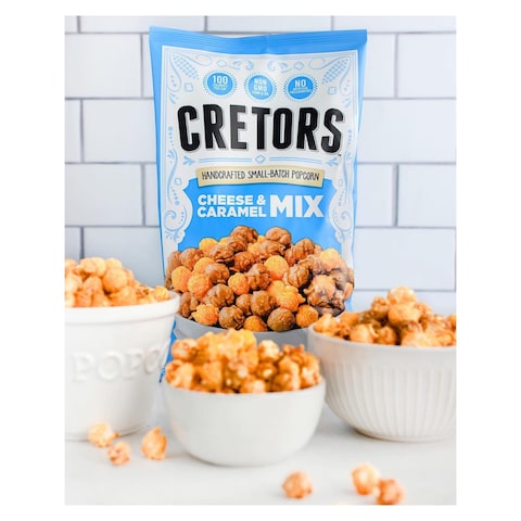 Cretors Handcrafted Small-Batch Cheese And Caramel Mix Popcorn 213g