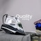 Geepas Ceramic Steam Iron, Temperature Control, Gsi24025 Ceramic Sole Plate, Wet And Dry Self Cleaning Function Powerful Steam Burst 400ML Water Tank 2 Years Warranty, Brown, 3000W