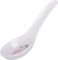 Royalford 14 Cm Melamineware Soup Spoon- Rf11790 Stylish Floral Design, Light-Weight And 100% Food-Grade Suitable For Dining Table, Home And Restaurant For Soup, Stew Etc. White And Pink