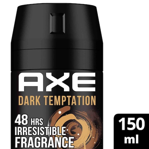 Axe Men&#39;s Deodorant Body Spray  Dark Temptation For 48 Hours Irresistible Fragrance 150ml