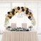 Party Propz Balloons Arch Garland For Wedding Birthday Party Decorations (White Gold Black) - Set Of 113