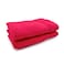 Rishahome 100% Cotton, 2-Piece Bath Towel Set 70x140 cm, Red, Premium Collection