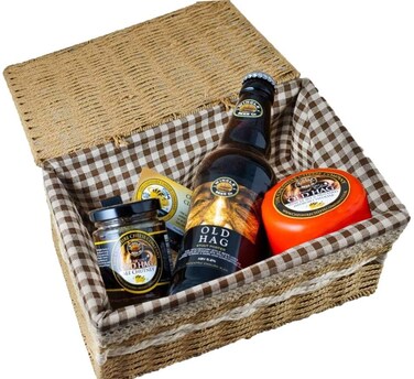 GulfDealz Storage Basket, Laundry Basket, Toys &amp; Sundries Basket with lid Gingham Lining, Wicker - Brown (5x11 Inches)
