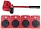 ABBASALI Heavy Furniture Moving Tool 1pc Crowbar with 4pcs Panel Furniture Mover Lifter Wheels System Home Trolley Lift Transport Set