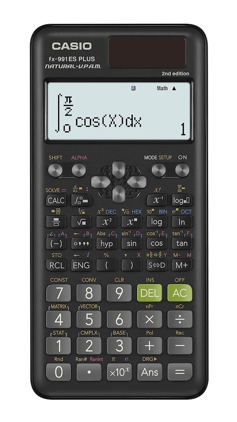 Casio fx 991ES Plus 2 Scientific Calculator with 417 Functions and Display Natural Online Carrefour UAE