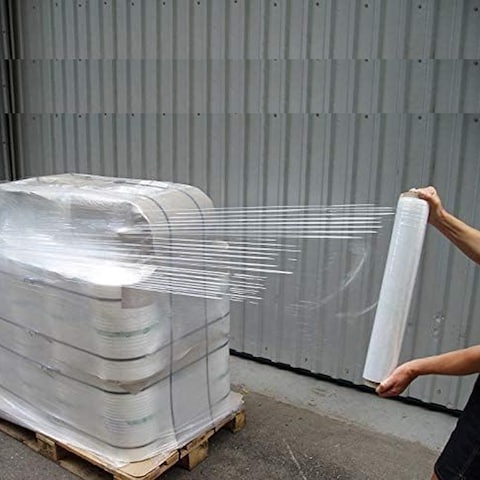 STRETCH FILM 1.5 KG, 300GM CORE, 50CM WIDTH IN CLEAR