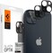 Spigen GLAStR Optik Camera Lens Screen Protector designed for iPhone 14 and iPhone 14 PLUS (2022) - Black [2 Pack]