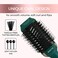 REBUNE RE-2513 1200W مصفف الشعر بالهواء الساخن خطوة واحدة Volumizer فرشاة مجفف شعر أخضر