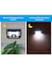 Generic 136 Led Solar Light Pir Motion Sensor Wall Lamp Black 31 X 11.5 X 6cm