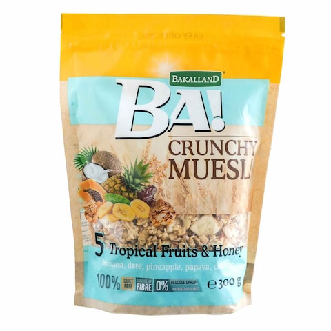 Bakalland BA 5 Tropical Fruits And Honey Crunchy Muesli Cereal 300g