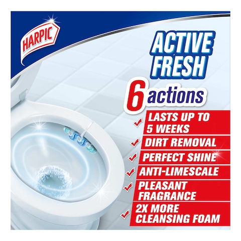 Harpic Toilet Block Active Fresh Marine Splash 35g