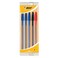 Bic Crystal Ultra Fine Point Pen 5 Pieces Black/Blue/Red