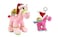 Bundle items - Pink camel with santa hat 18cm and Dark Pink key ring 12cm