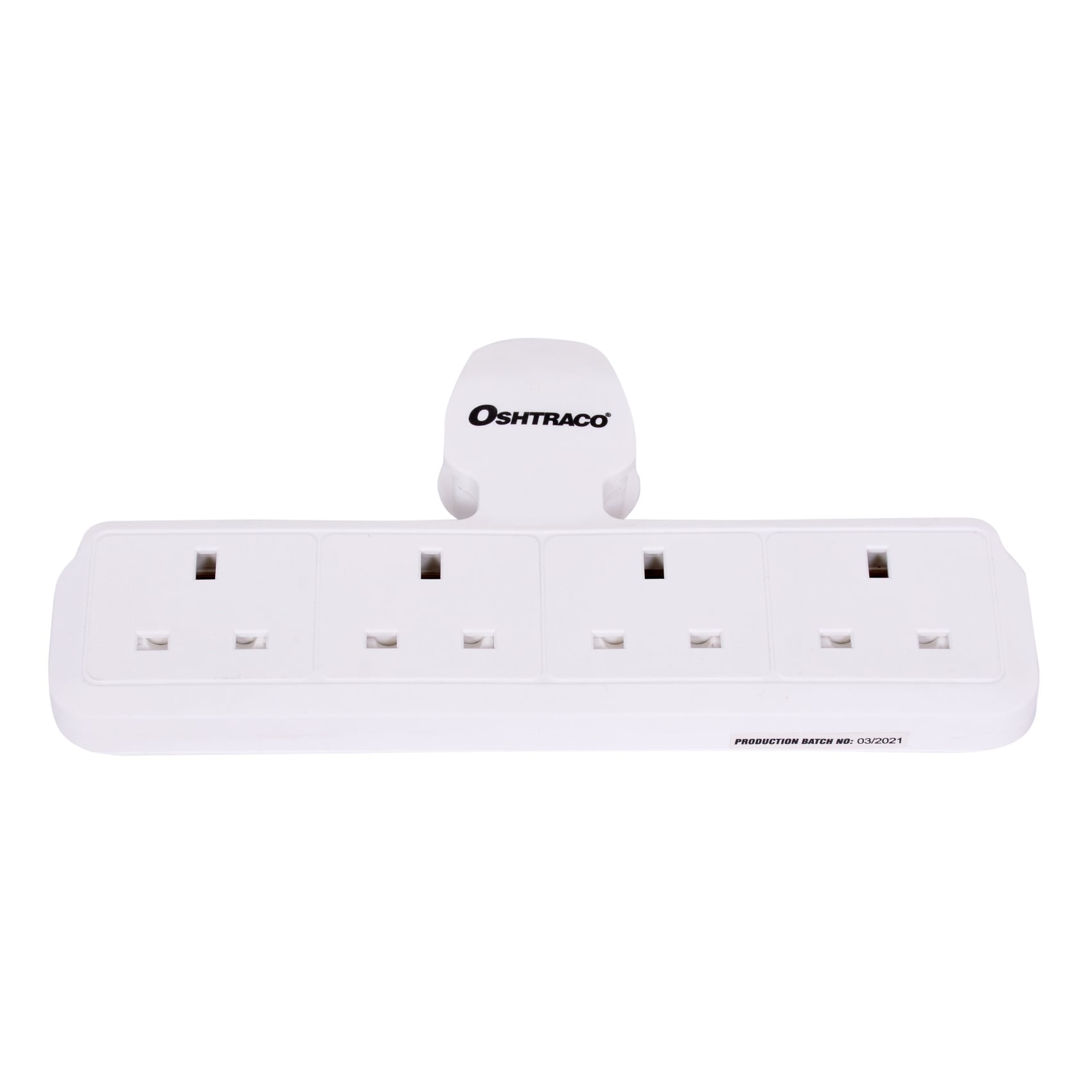 Buy Oshtraco 4-Way Multi Socket UK White Online | Carrefour UAE