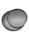 Almufarrej 3-Piece Non-Stick Pizza Pan Black 34 x 2 x 34cm