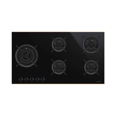Smeg Dolce Stil Novo 5 Burner Built-In Gas Hob 90cm SPV695LCNR Black